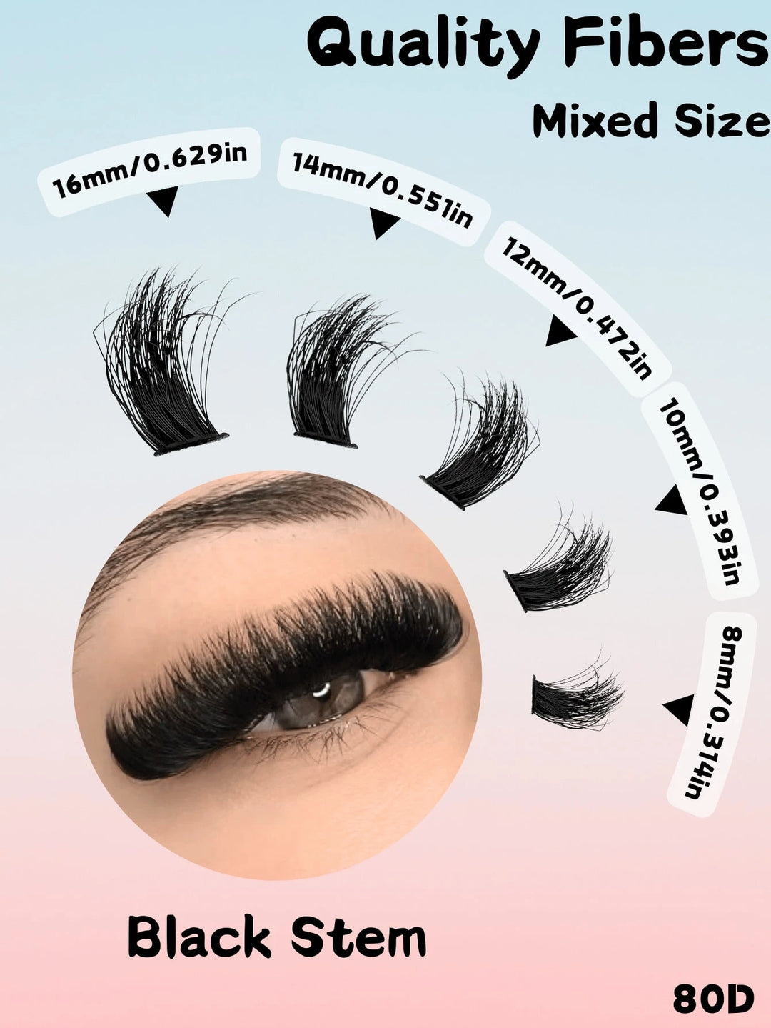 Set gene false SHEIN, negru
