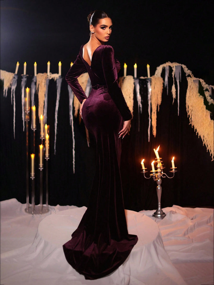 Rochie de ocazie  SHEIN, vișiniu