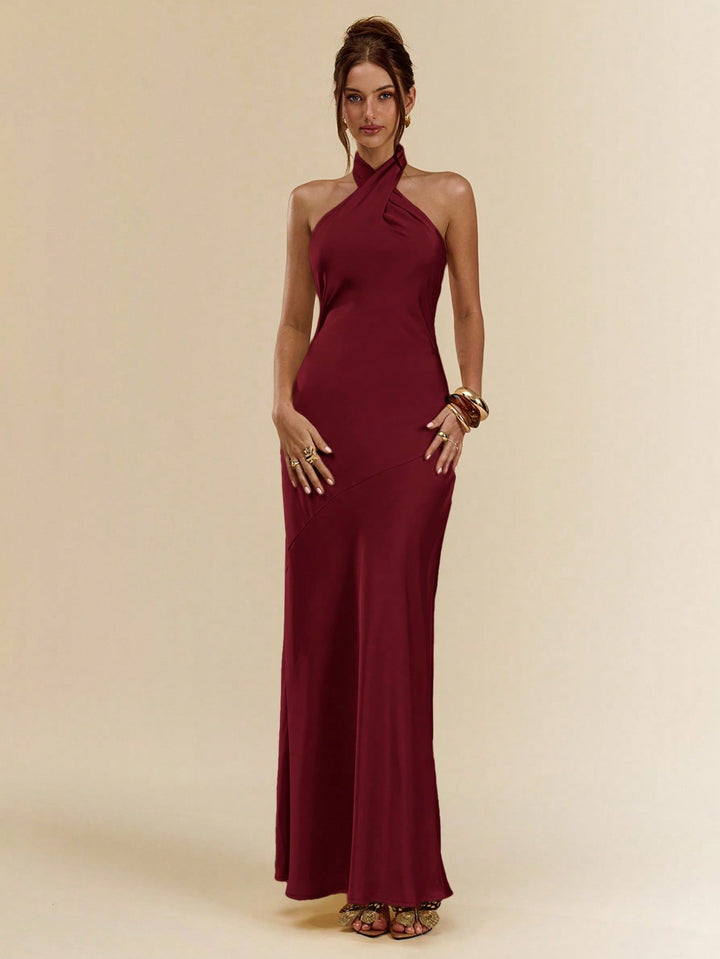 Rochie maxi SHEIN, vișiniu