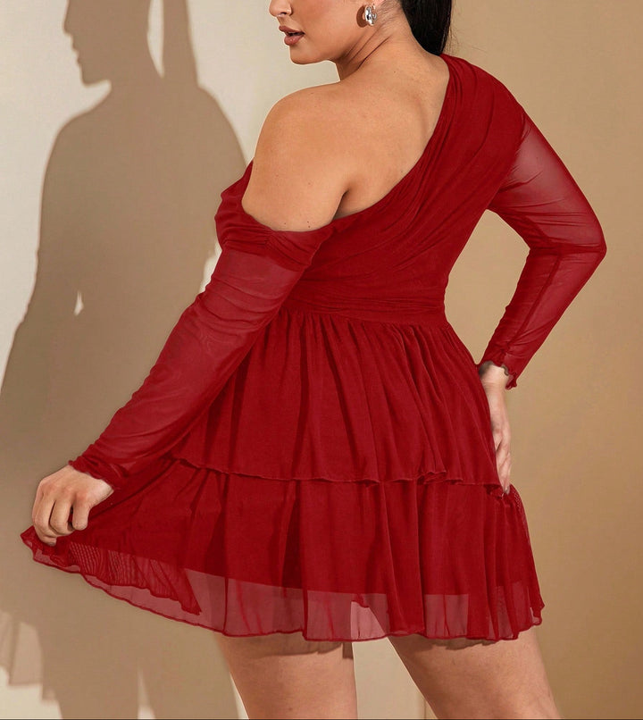SHEIN mini ruha, piros