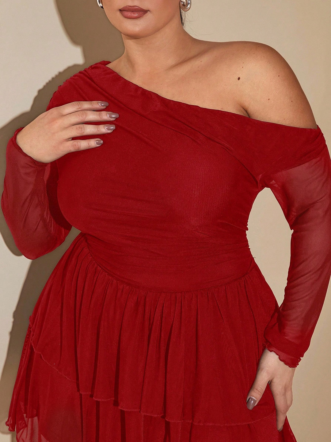 SHEIN mini ruha, piros