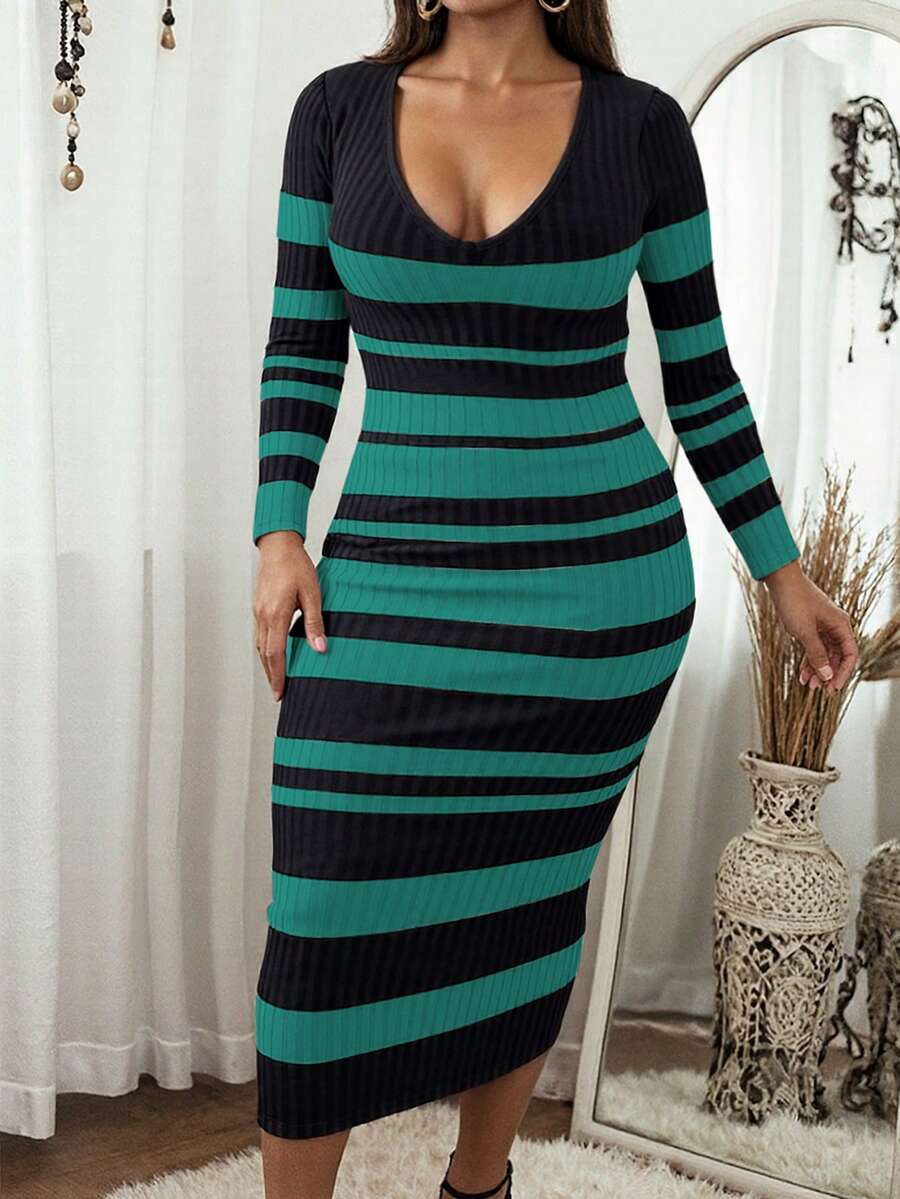 Rochie midi SHEIN, mix culori