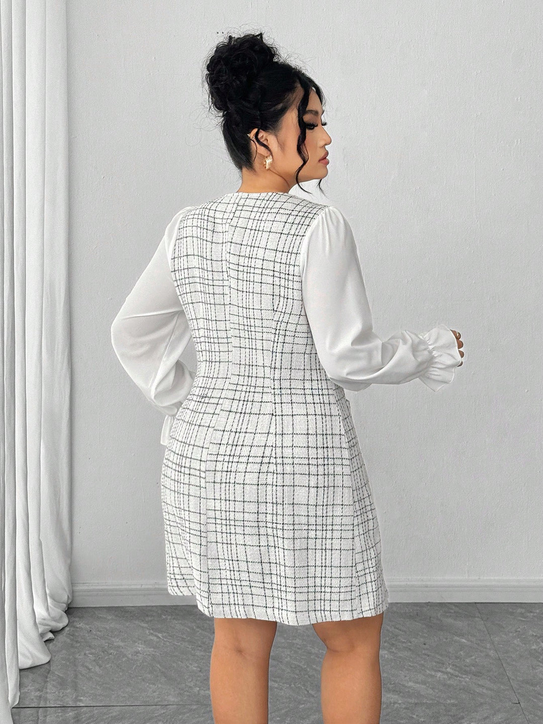 Rochie midi SHEIN, crem