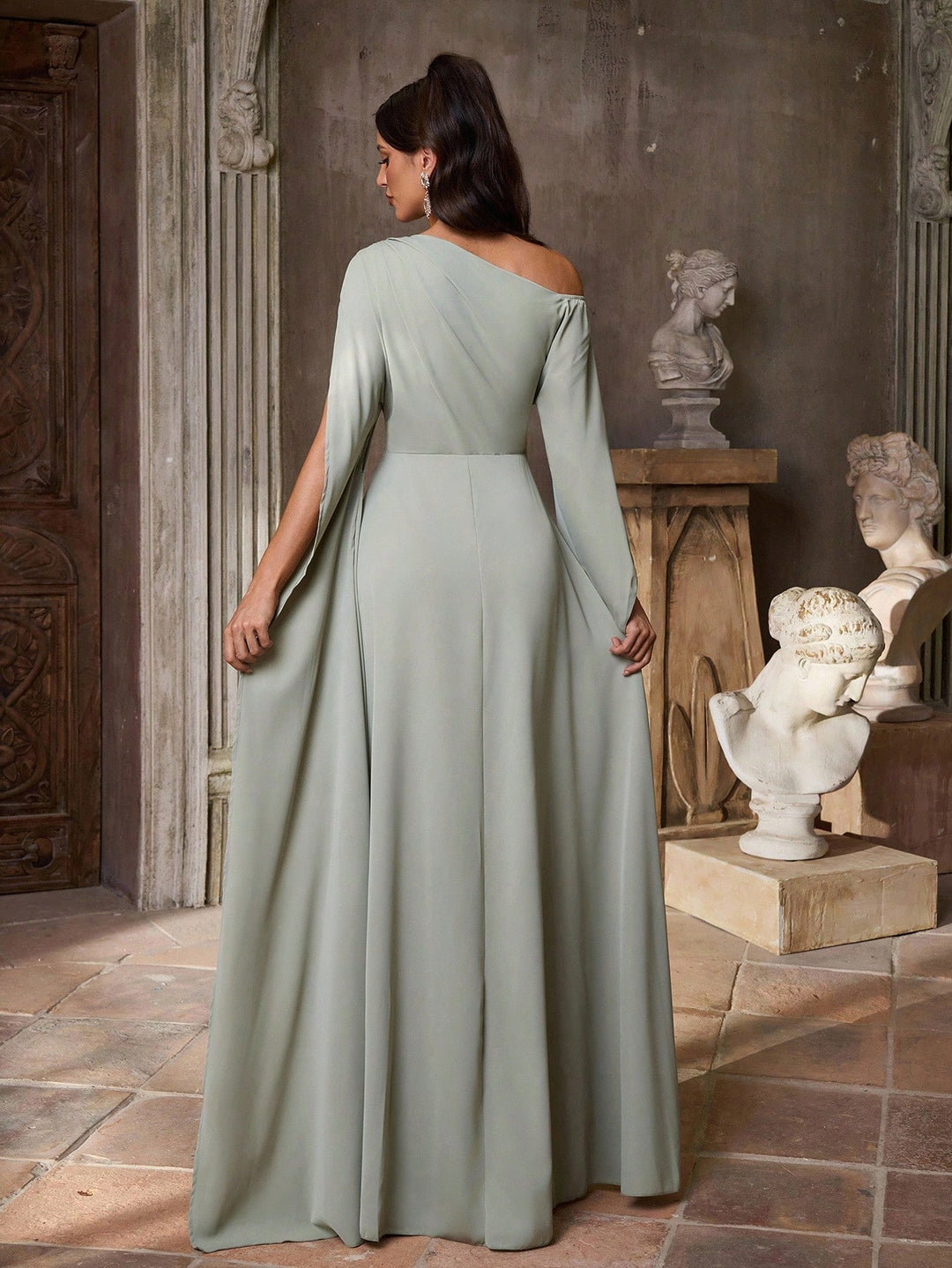 Rochie maxi SHEIN, verde