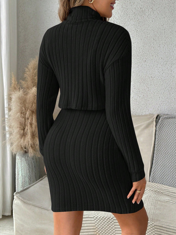Set rochie si bolerou SHEIN, negru