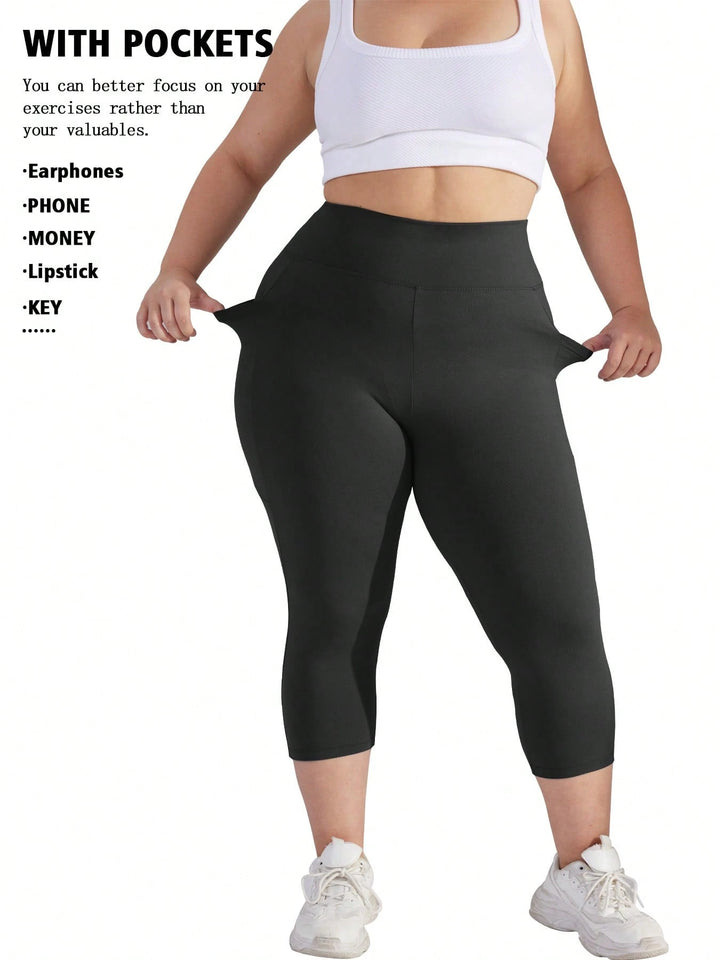 Colanți 3/4 SHEIN, negru