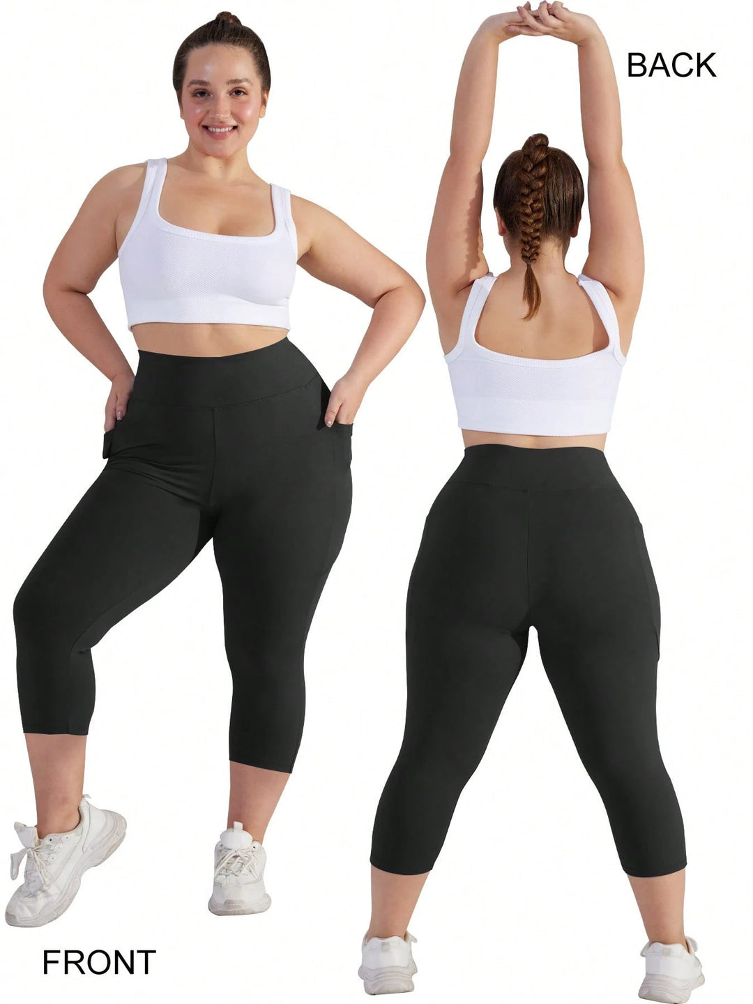 Colanți 3/4 SHEIN, negru
