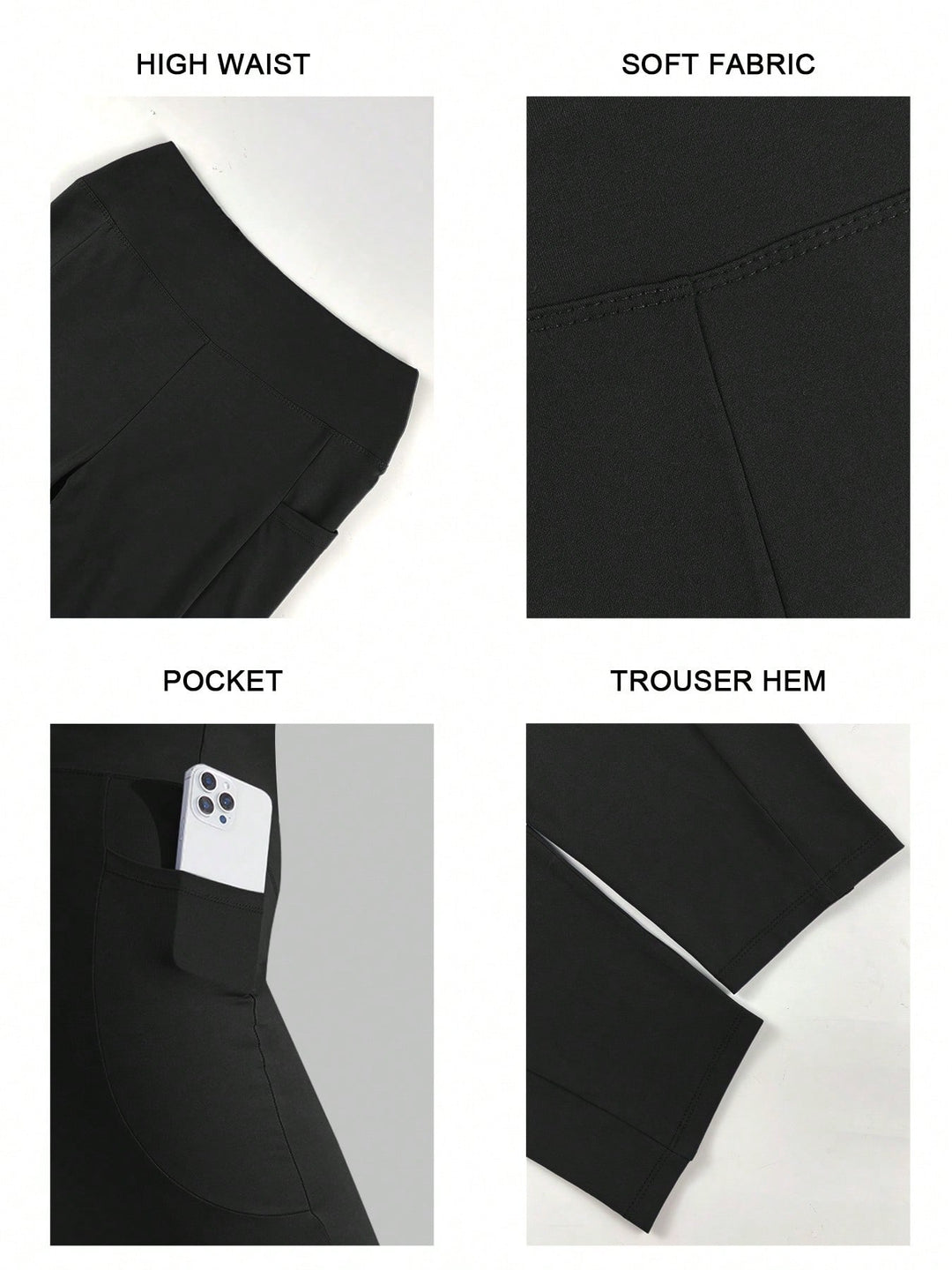 Colanți 3/4 SHEIN, negru