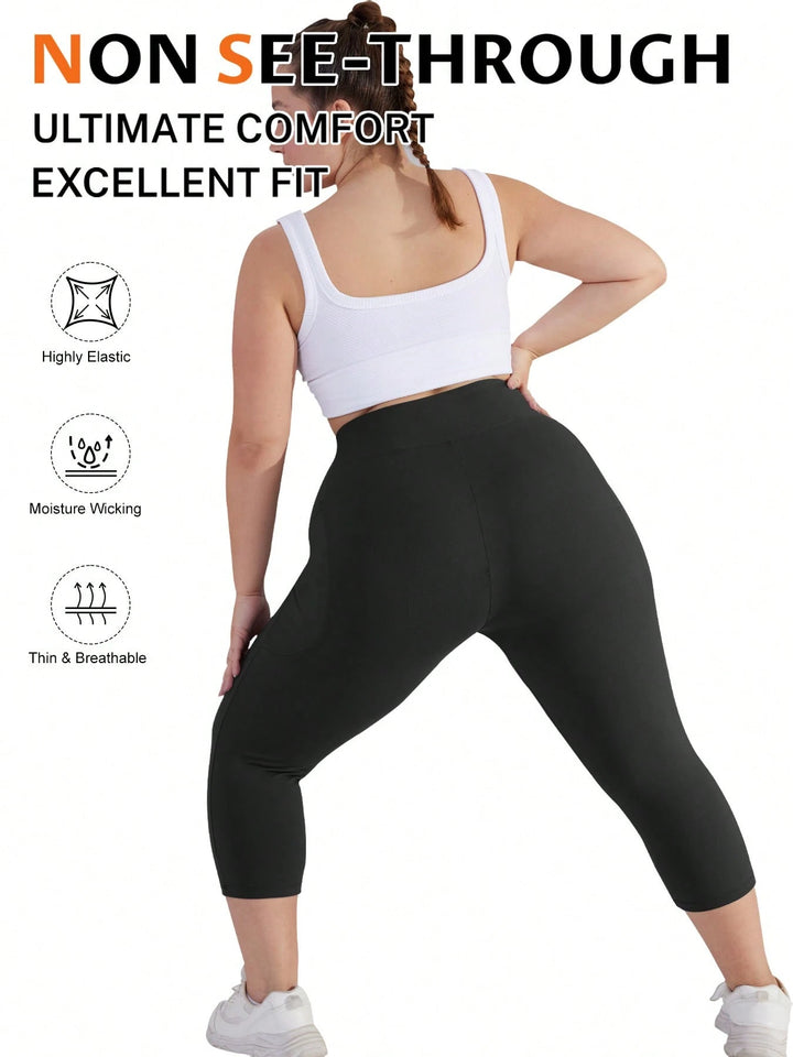 Colanți 3/4 SHEIN, negru