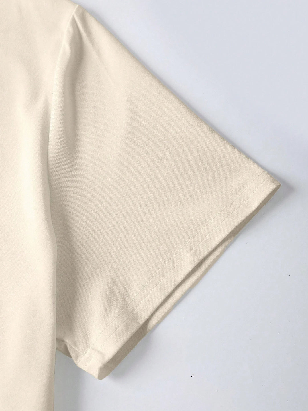 Tricou Shein Curve+, crem