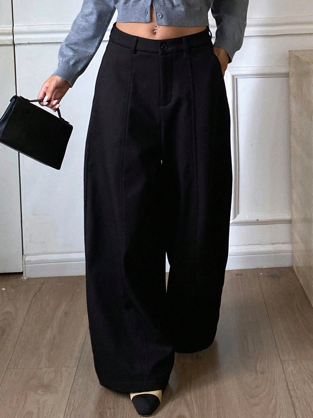 Pantaloni SHEIN, negru