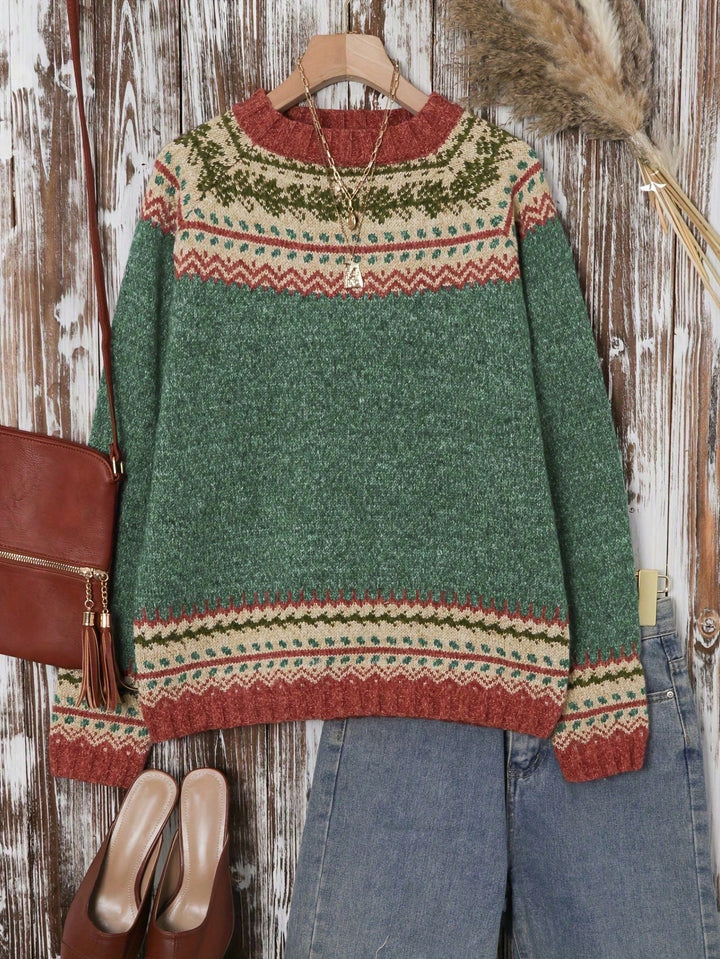 Pulover SHEIN, verde