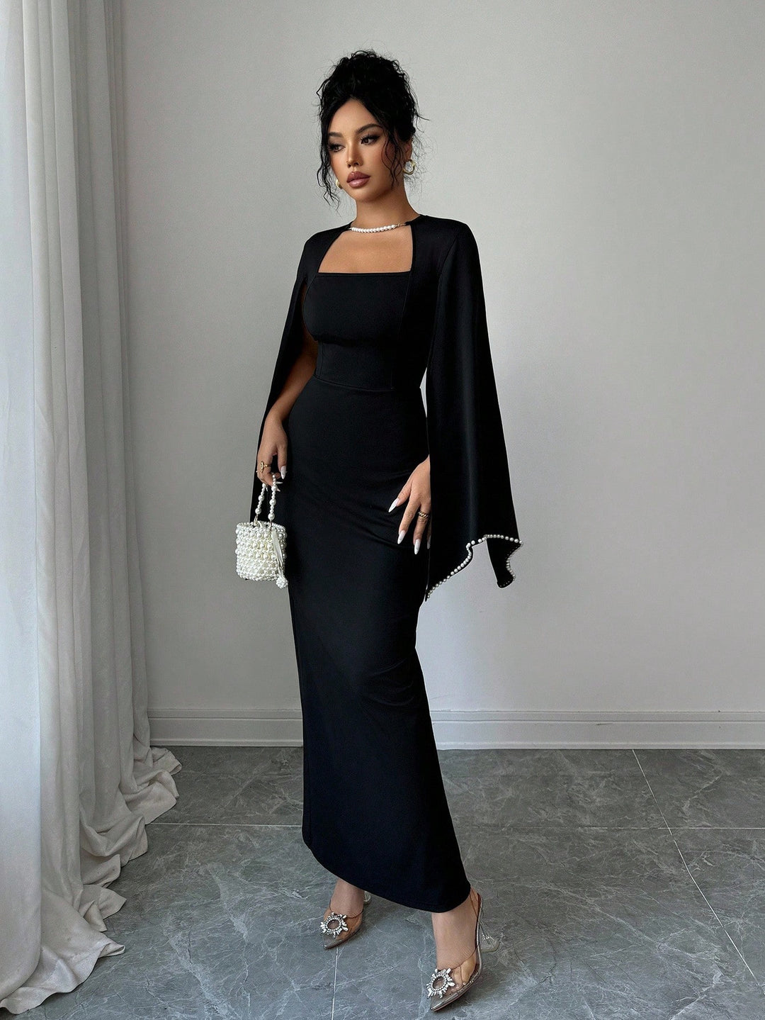 Rochie maxi SHEIN, negru
