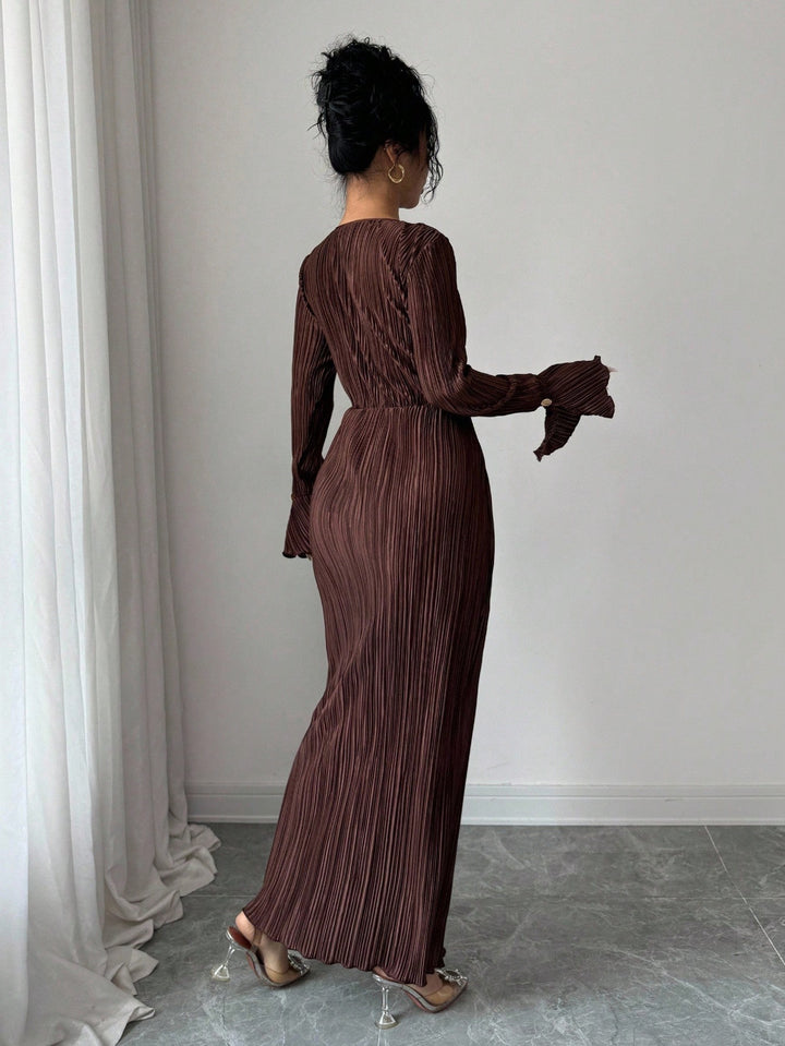 Rochie maxi SHEIN, maro