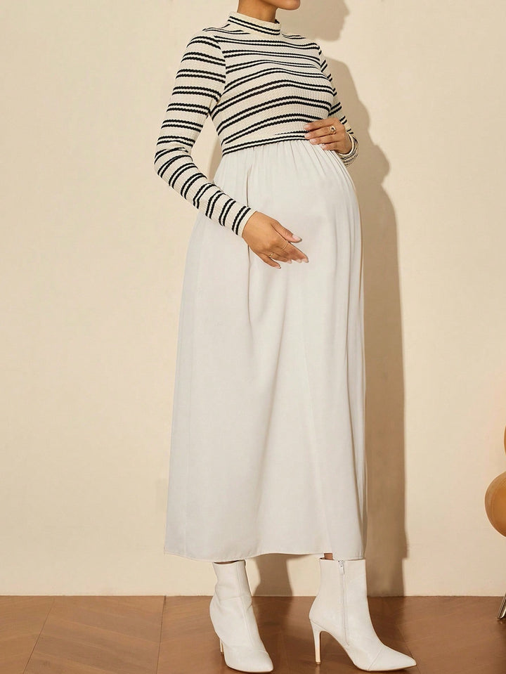 Rochie maxi SHEIN, crem