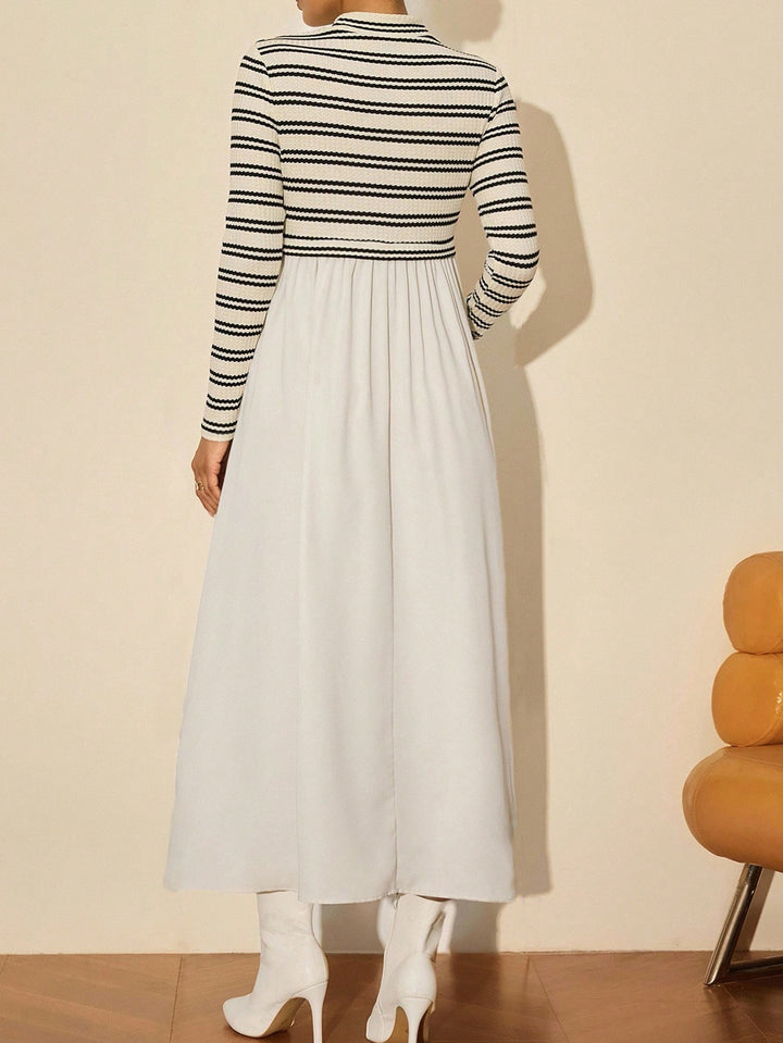 Rochie maxi SHEIN, crem