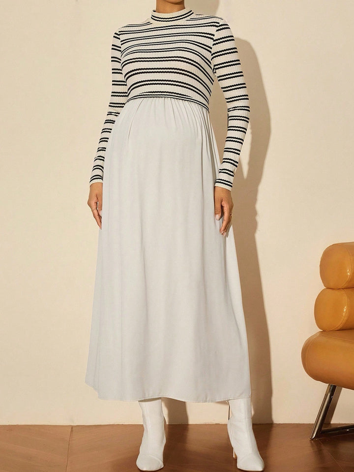 Rochie maxi SHEIN, crem