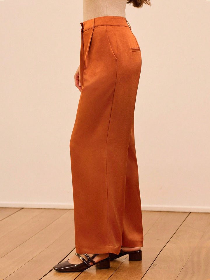 Pantaloni SHEIN, maro