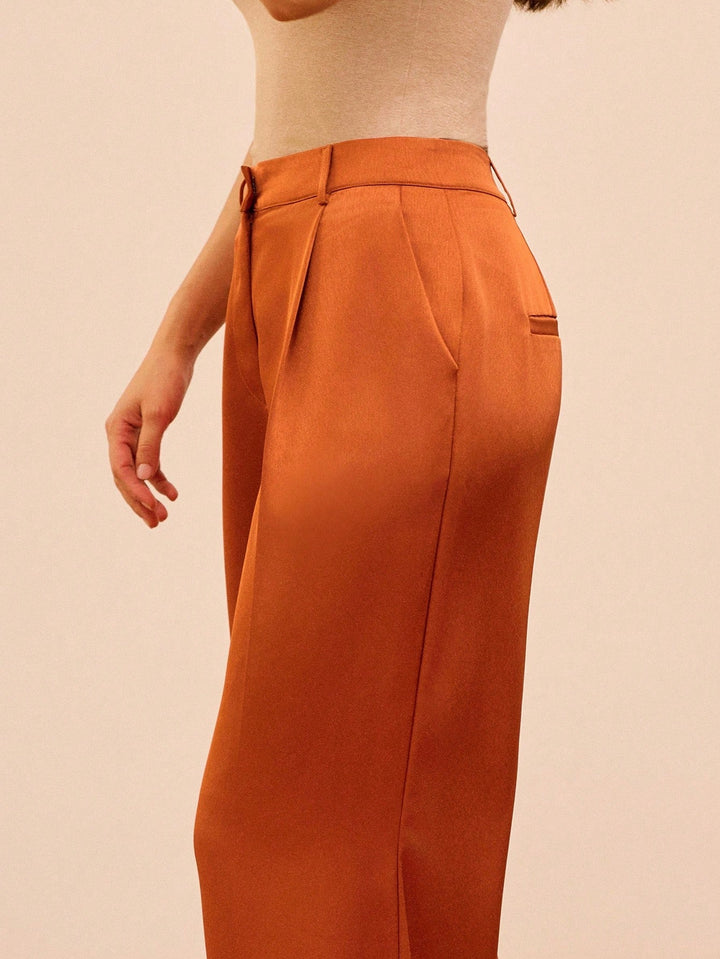 Pantaloni SHEIN, maro