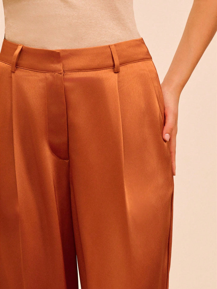Pantaloni SHEIN, maro