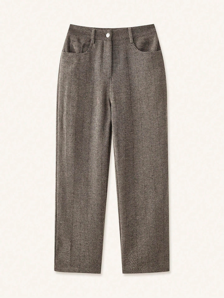 Pantaloni SHEIN, maro