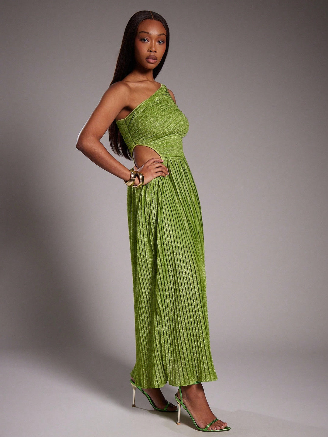 Rochie maxi SHEIN, verde