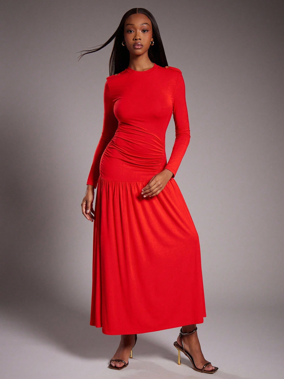 Rochie maxi SHEIN, verde