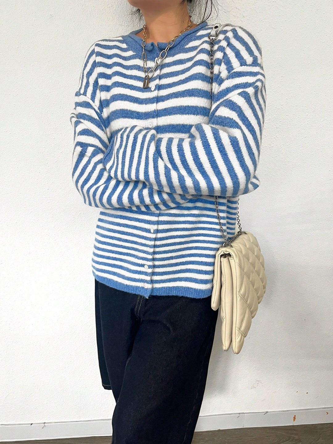 Cardigan SHEIN, albastru