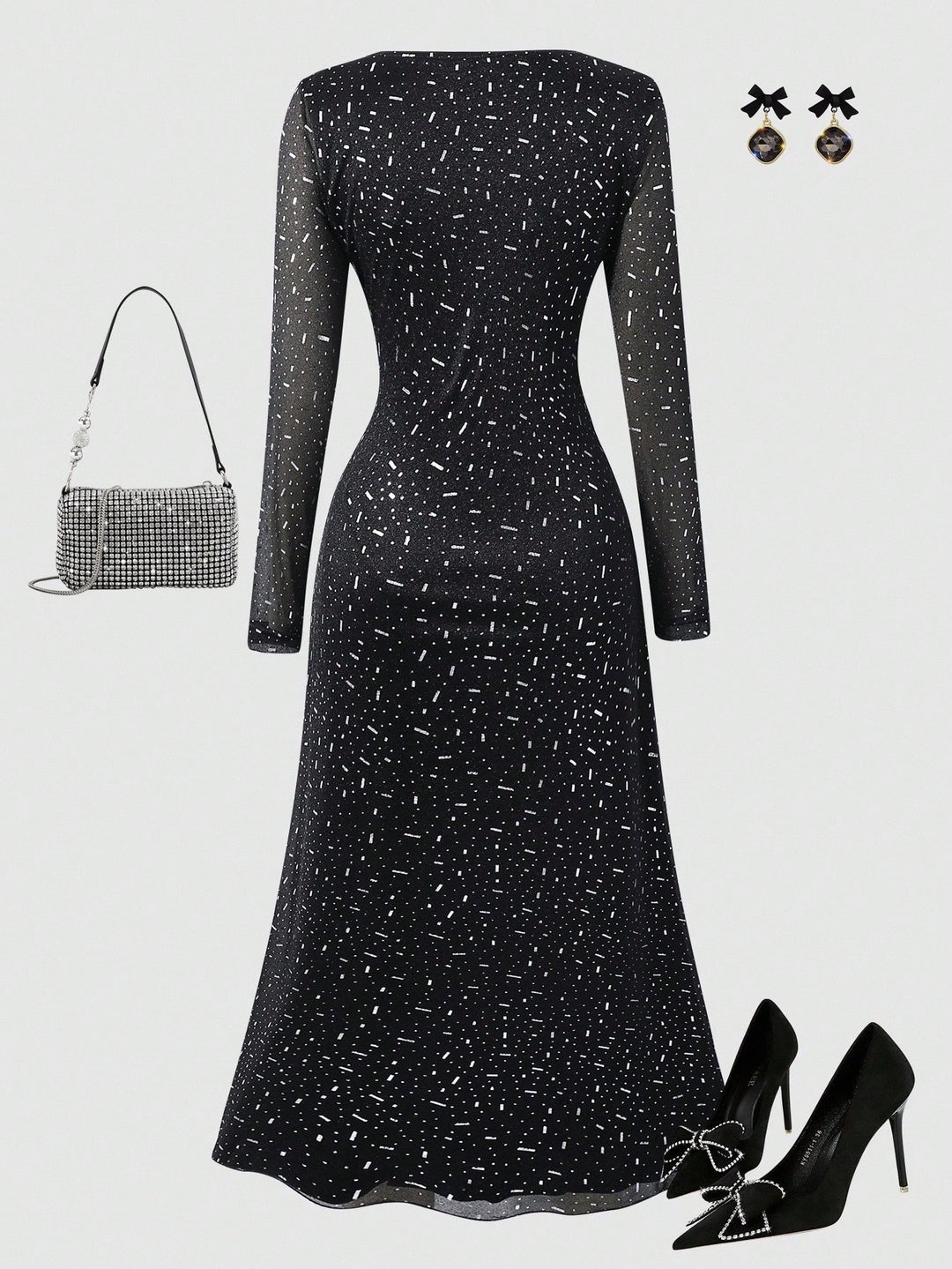 Rochie maxi SHEIN, negru