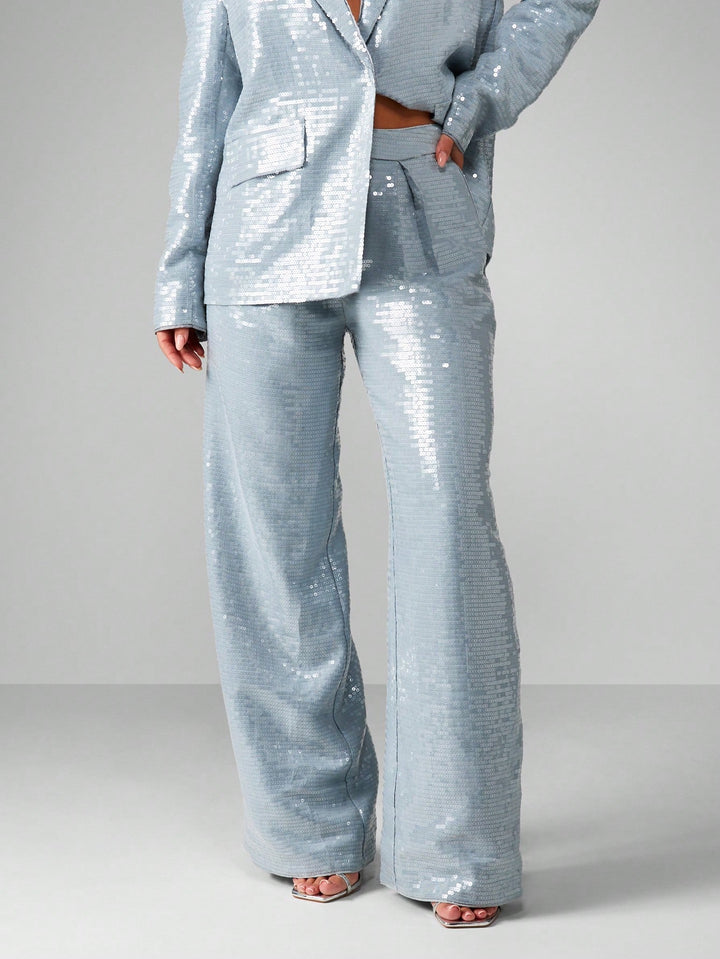 Pantaloni SHEIN, albastru