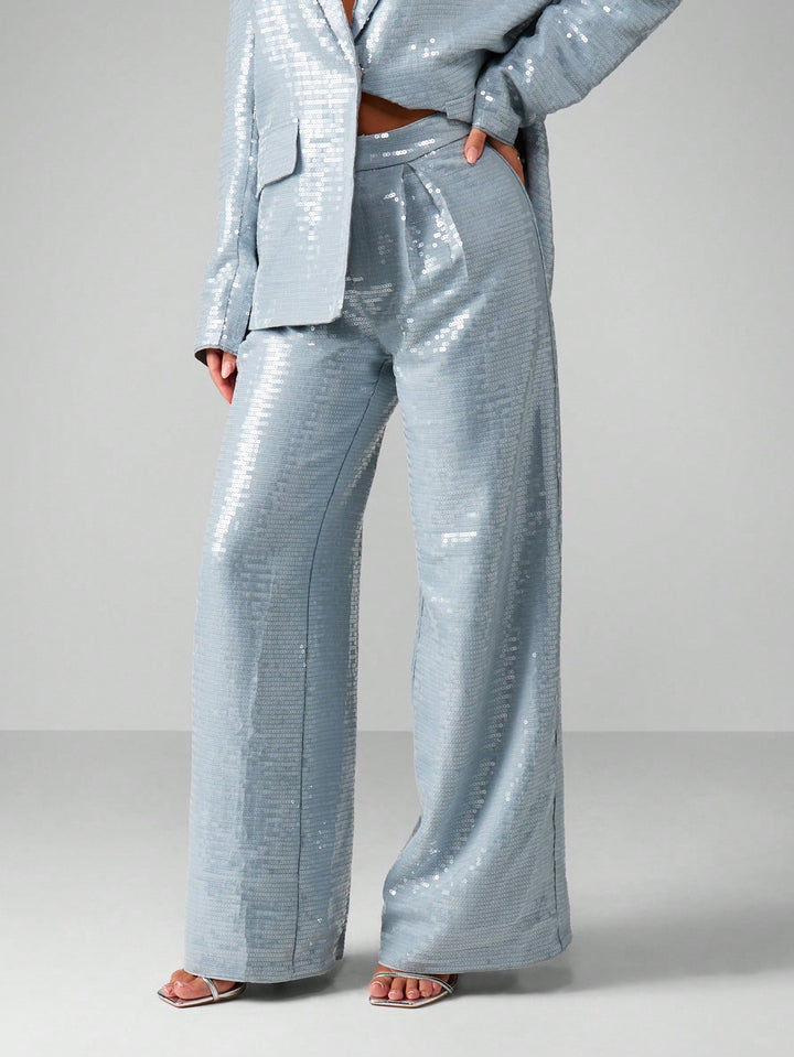Pantaloni SHEIN, albastru