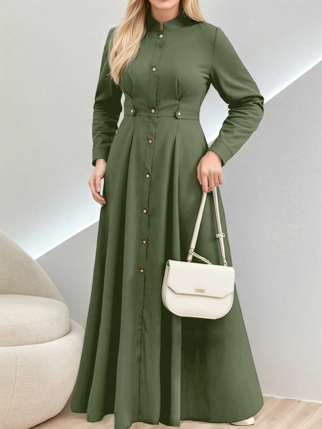 Rochie SHEIN, kaki