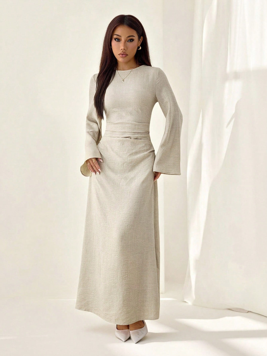 Rochie maxi SHEIN, portocaliu