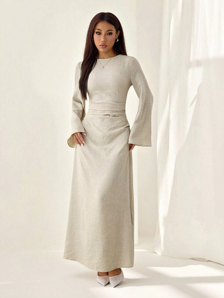 Rochie maxi SHEIN, portocaliu