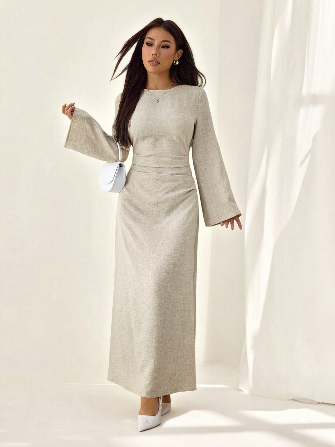 Rochie maxi SHEIN, portocaliu