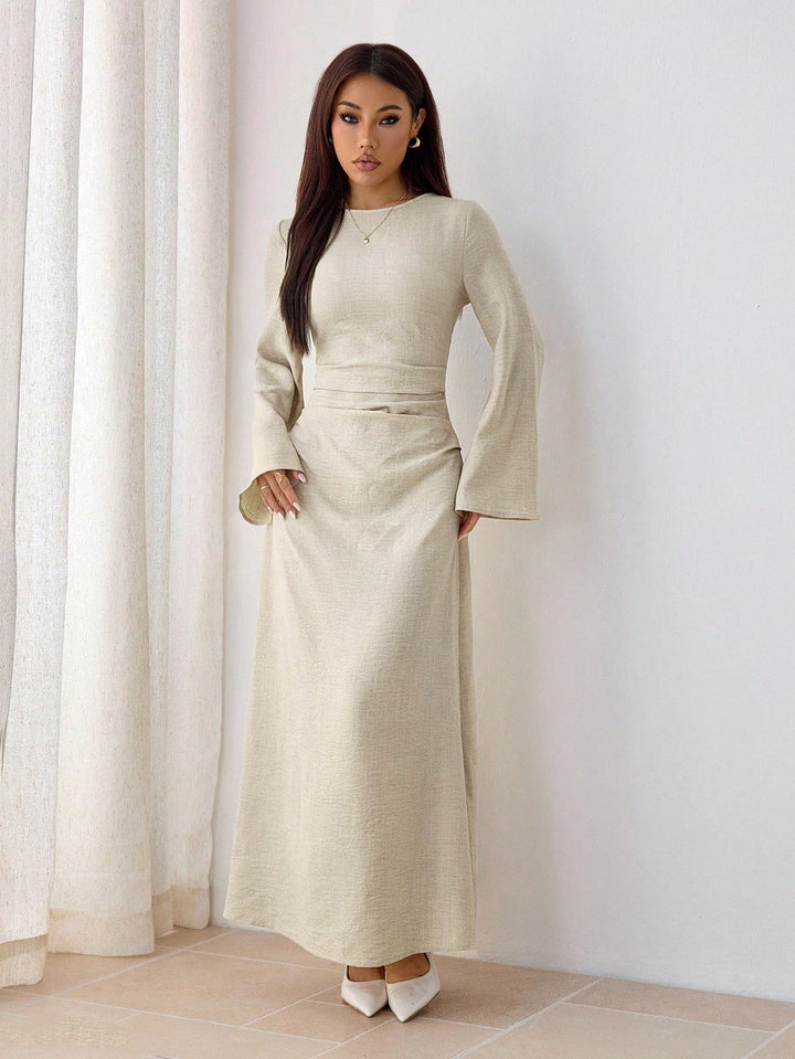 Rochie maxi SHEIN, portocaliu