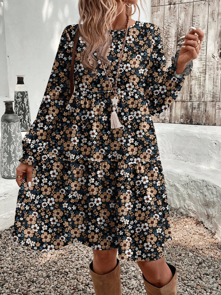 Rochie midi SHEIN, mix culori