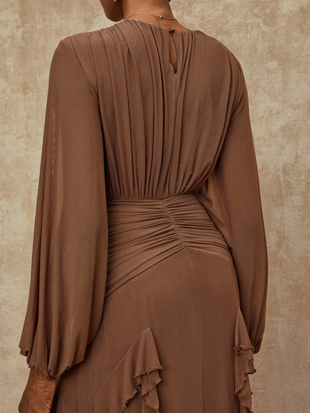Rochie maxi SHEIN, maro