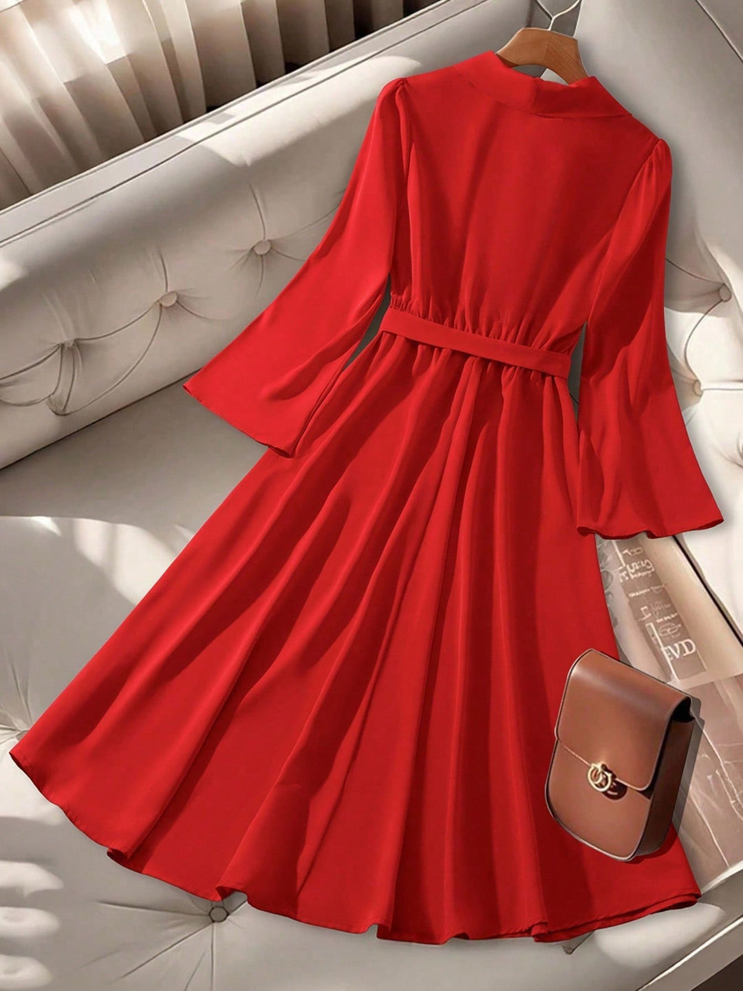 Rochie midi SHEIN, roșu