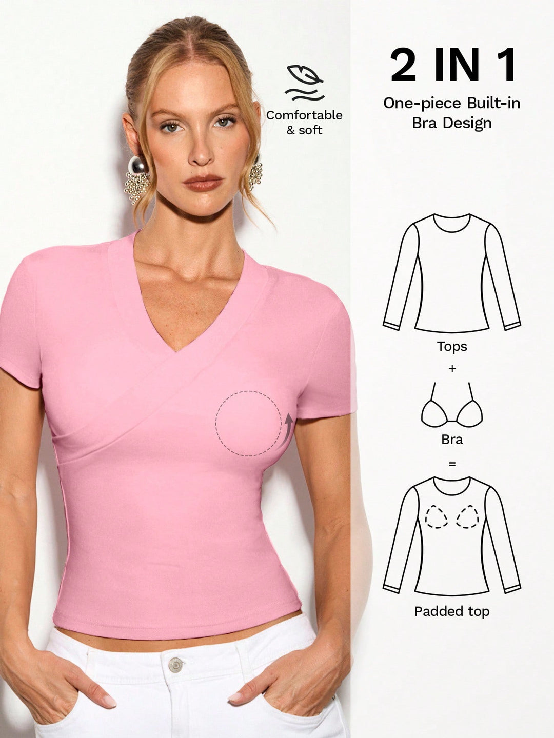 Tricou SHEIN, roz