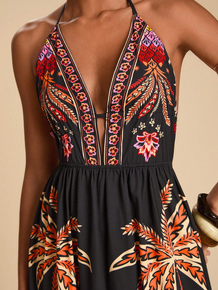 Rochie maxi SHEIN, mix culori