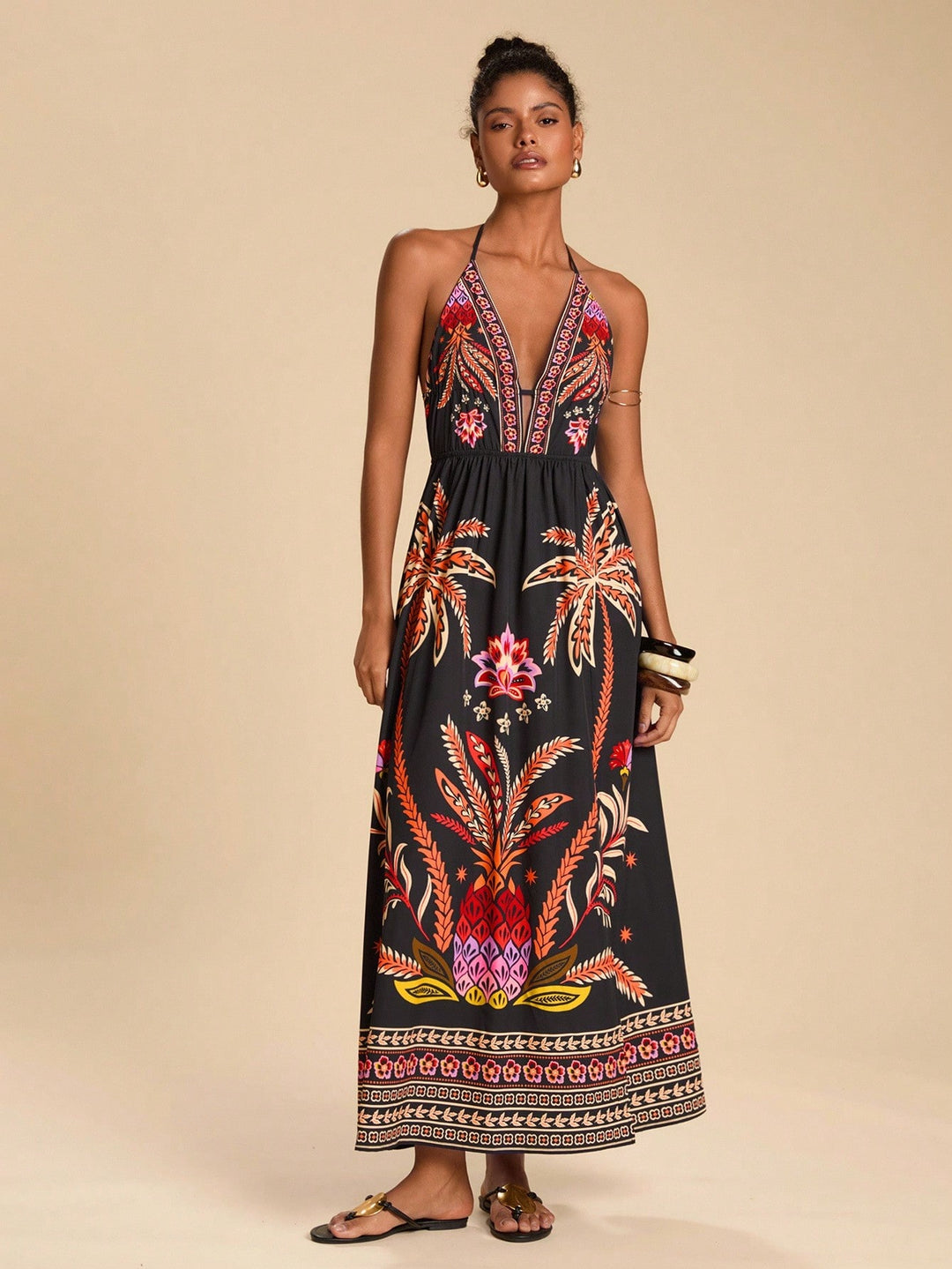 Rochie maxi SHEIN, mix culori
