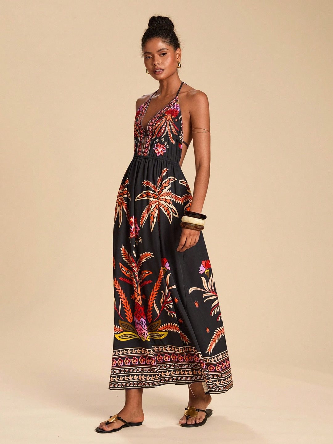 Rochie maxi SHEIN, mix culori
