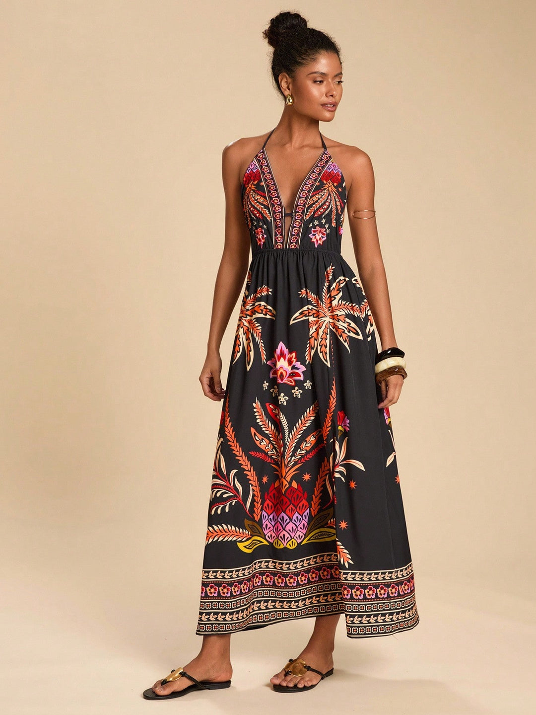 Rochie maxi SHEIN, mix culori