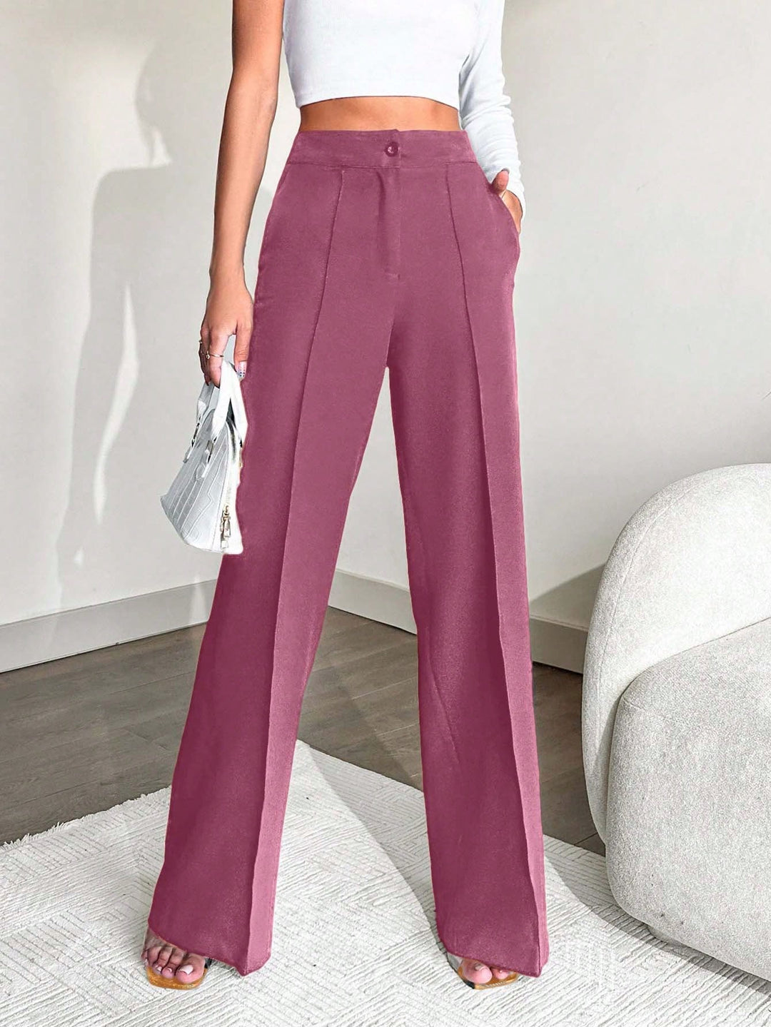 Pantalon SHEIN, roz