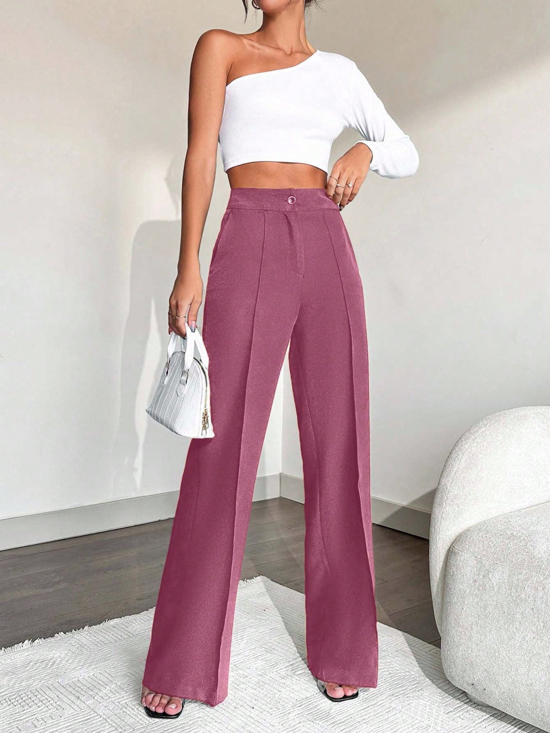 Pantalon SHEIN, roz