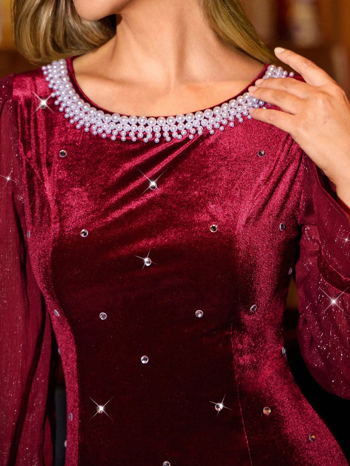 Rochie mini SHEIN, vișiniu