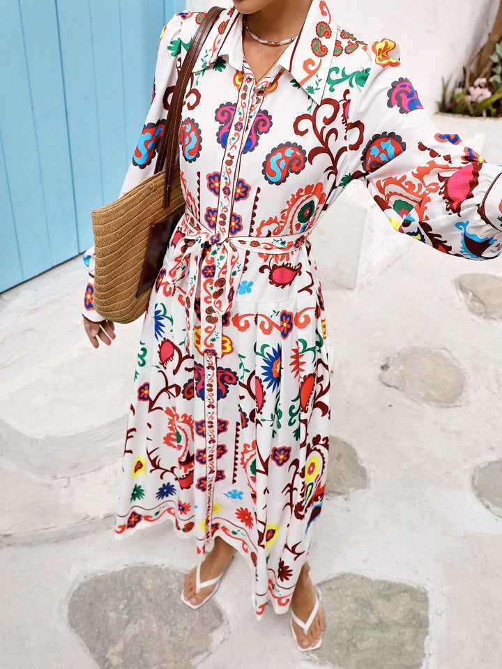 Rochie maxi SHEIN, mix culori