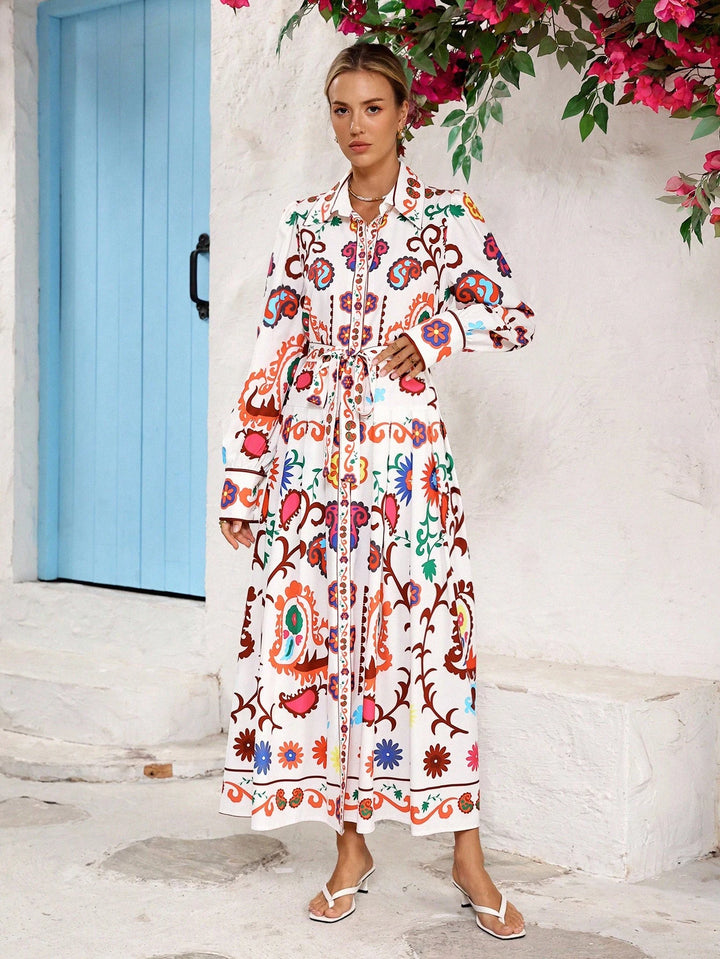 Rochie maxi SHEIN, mix culori