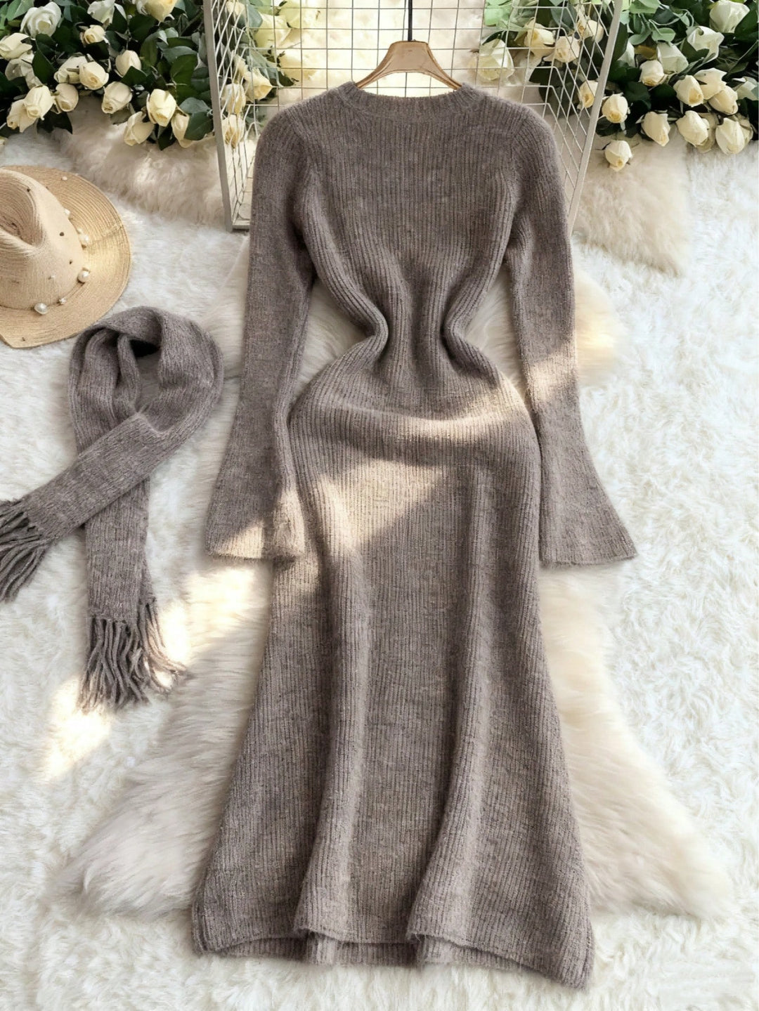 Rochie SHEIN, kaki
